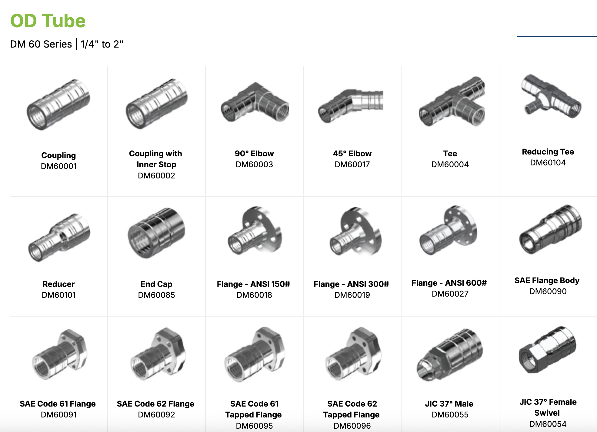 DM 60 Series - OD Tube